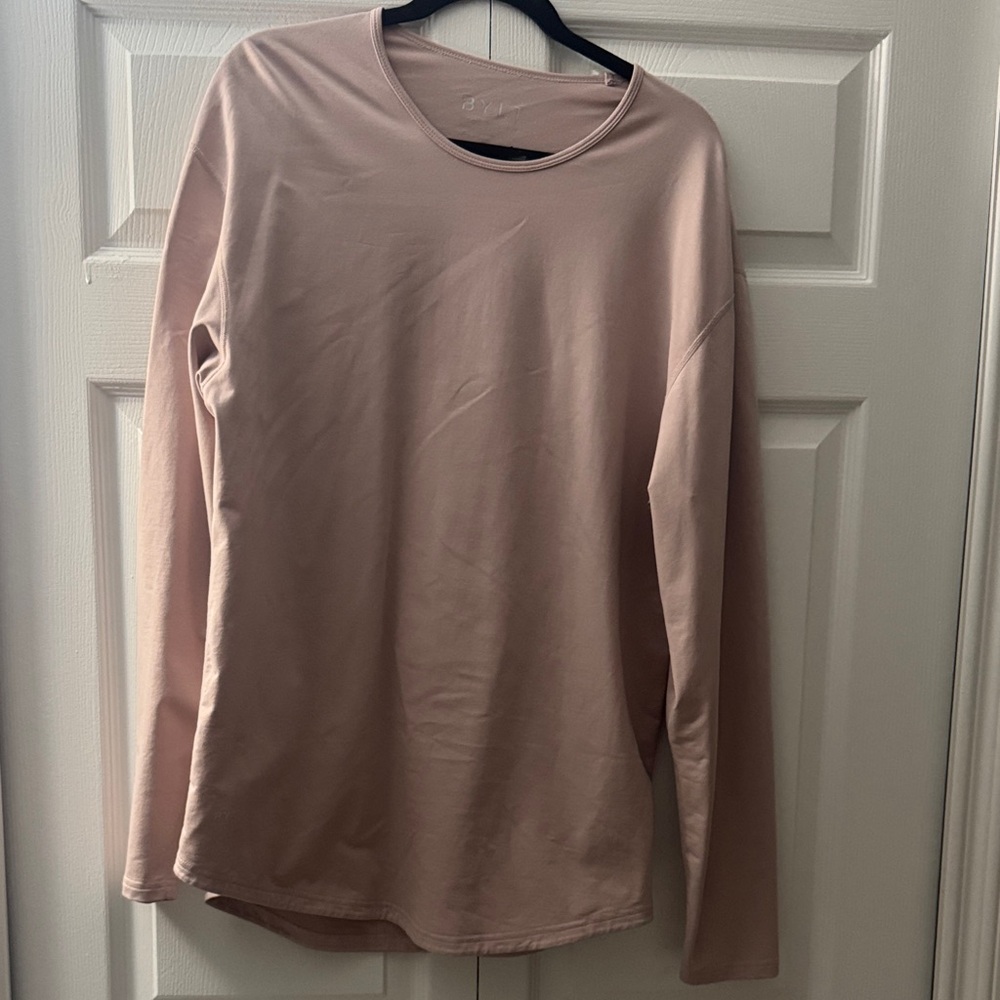 BYLT Basics Long Sleeve Tee - Light Pink